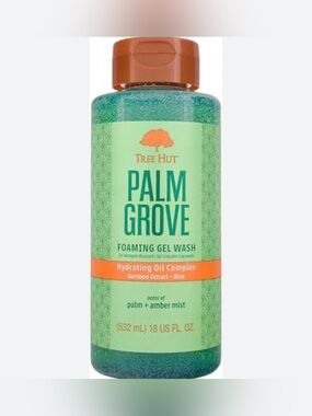 Tree Hut Palm Grove Foaming Gel Wash — Green